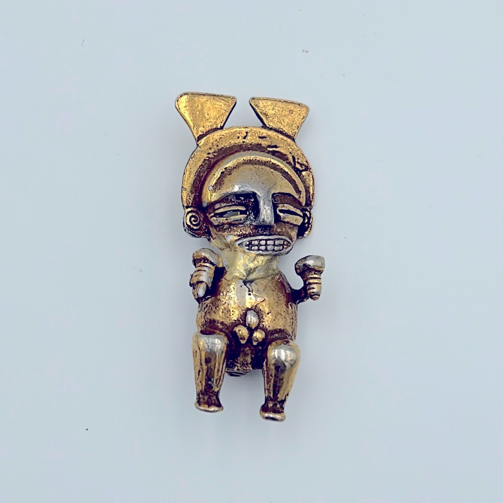 Vintage Tribal Figural Museum Replica Brooch